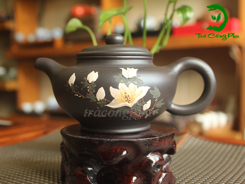 Ấm tử sa Chuyết Chỉ bạch lan - ATS1216